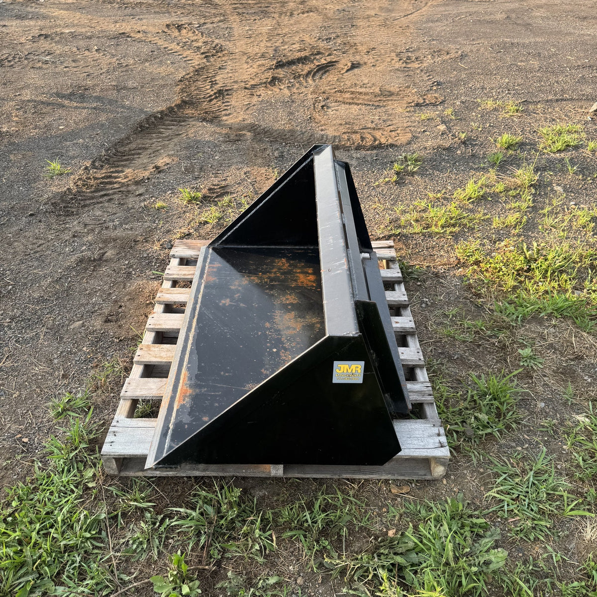 Bucket viewed from behind and above